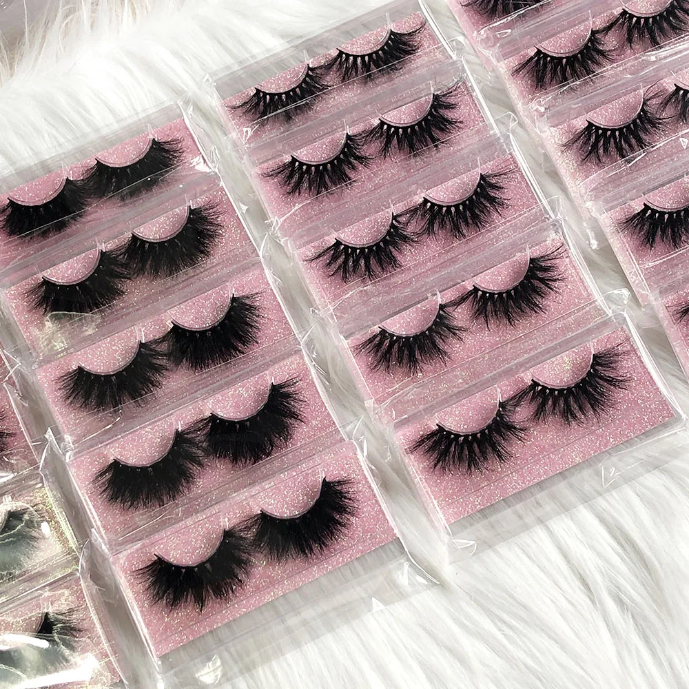 

curling 3d dramatic lashes 20 mm 25mm high quality fluffy mink wholesale eyelashes vendor, Black