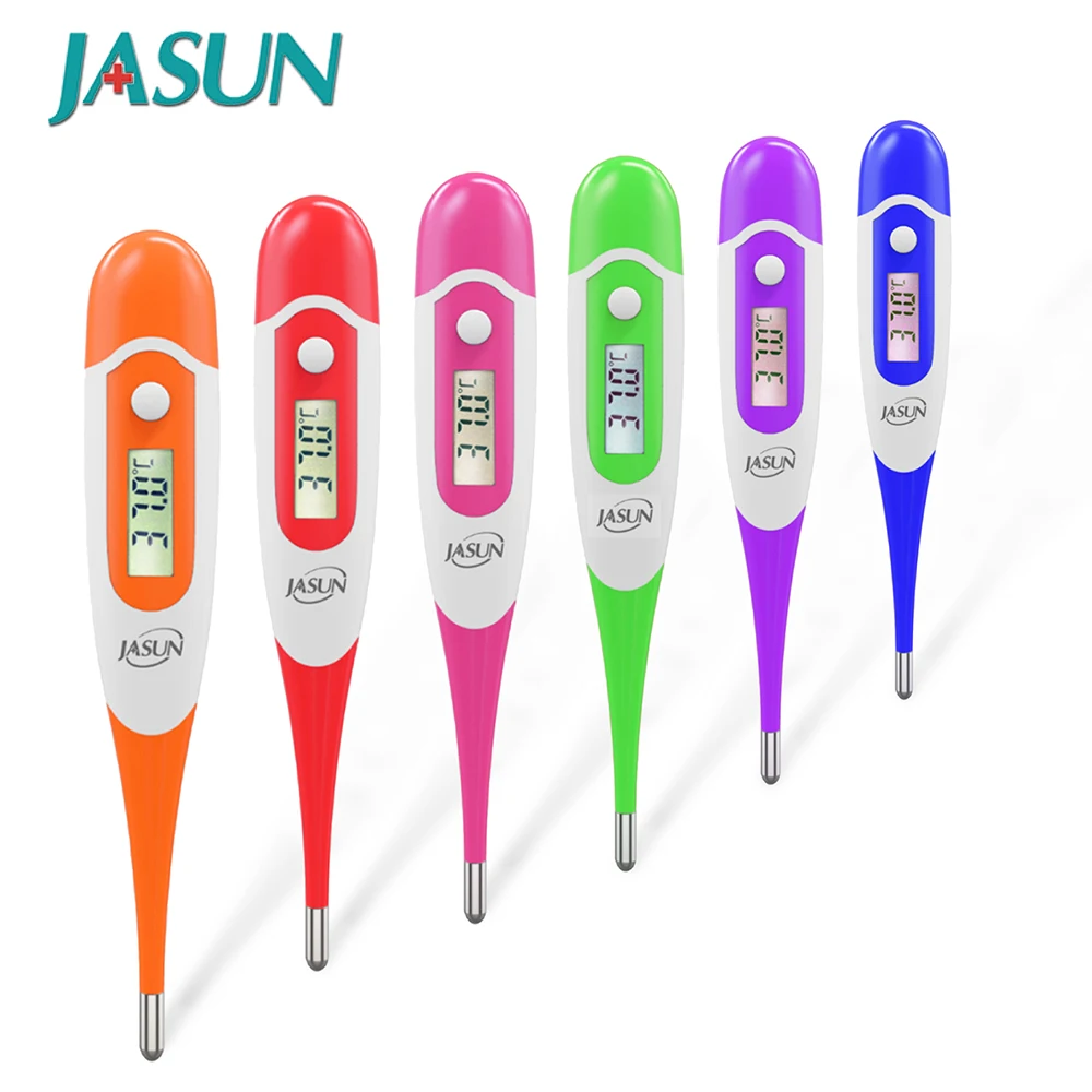 

JASUN Water Resistence Veterinary Supply Flexible Tip Digital Animal Thermometer