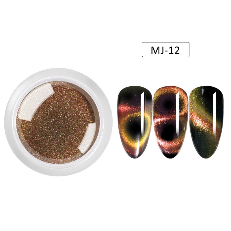 

Hot Sale Magnetic Nail Powder of Cat Eye Effect Nail Mirror Powder Nail Pigment