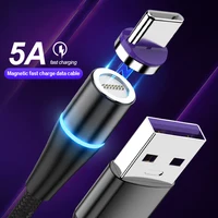 

USB Type C Data Cable For Huawei P9 P10 p20 lite p30 pro Magnet Charge Cable For Android 5A Magnetic Cable Super Fast Charging