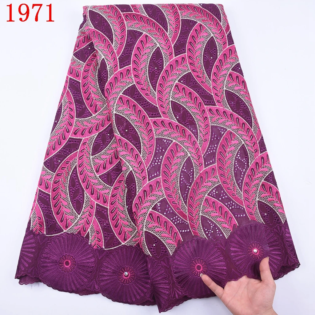 

Free Shipping Swiss Voile Cotton Lace Fabric Wholesale Price Dry Cotton Lace Fabric Nigerian Lace Fabric 1971