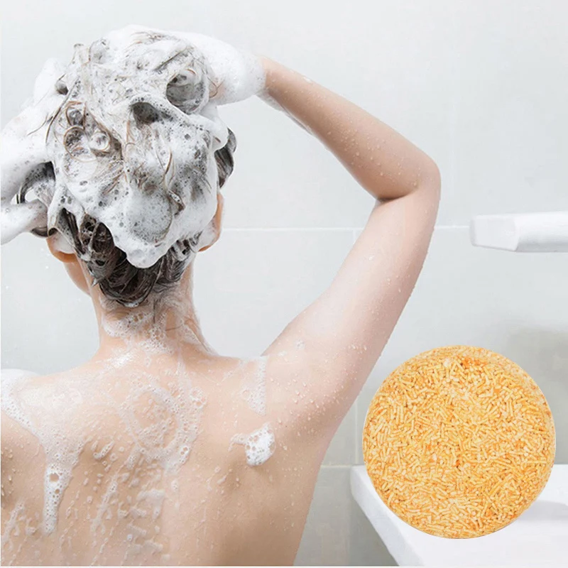 

Hair Removal Soap Private Label Lemon Extract Anti-Hair Loss Shampoo Conditioner Bar OEM Handmade Soap to Wash Hair, Orange