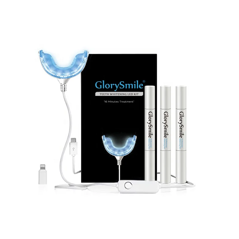 

Home Use LED Light Dental Bleaching Kit Private Label Teeth Whitening System