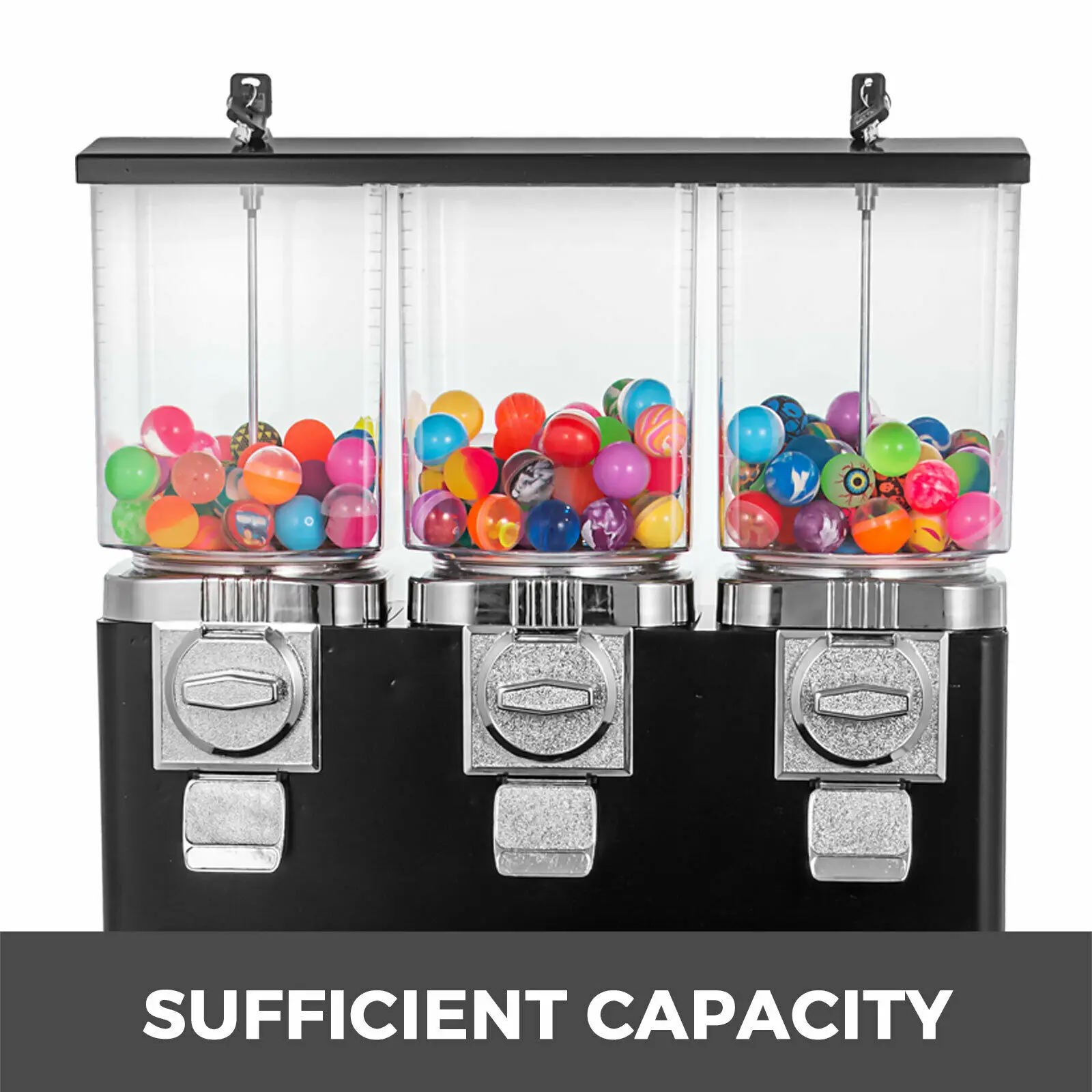 Black 3head Automated Vending Sweet Candy Dispenser Machine In Shop To
