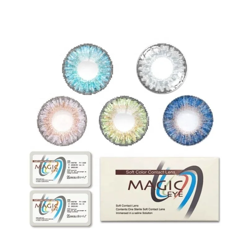 

Magic Eye Colored contacts Soft lens Cosmetic Cheap Lentes De Contacto Contact Lenses, Blue