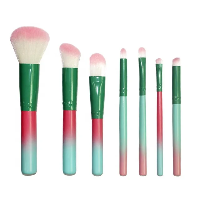 

BEAU FLY Professional 7pcs Makeup Brush Gradient Color Paint Powder Blush Makeup Tools Set, As pictures