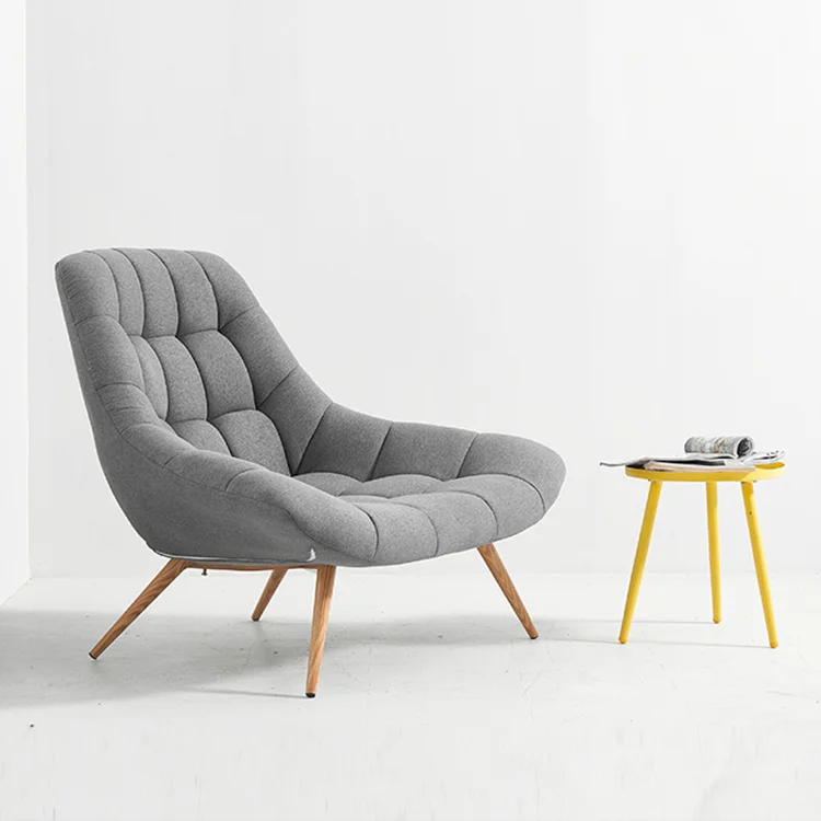 Modern Basit Tasarım Keten Kumaş Eğlence Sallanan Sandalye Kanepe Ile