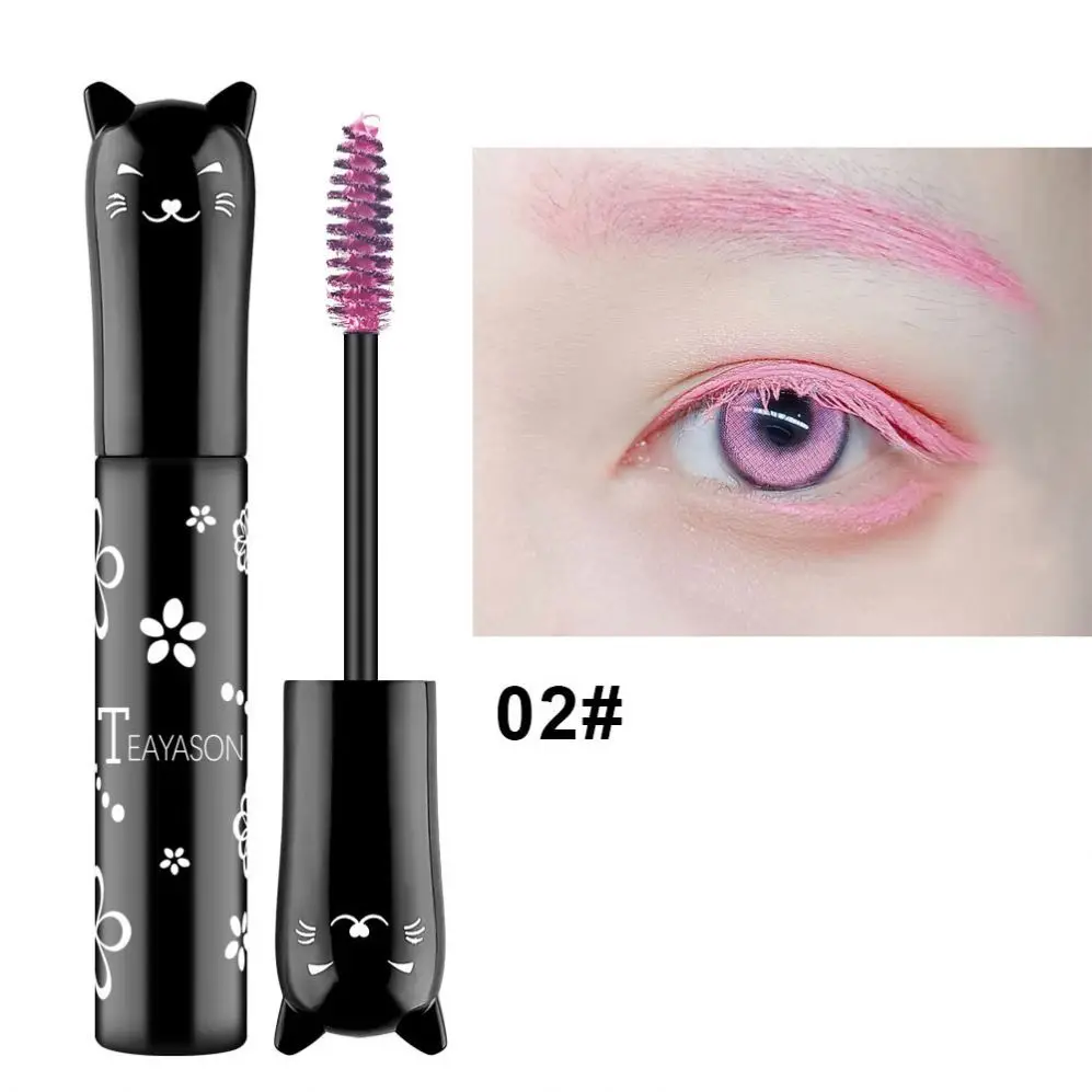 

Color mascara blue purple pink white purple royal blue coffee is not easy to smudge, Colors