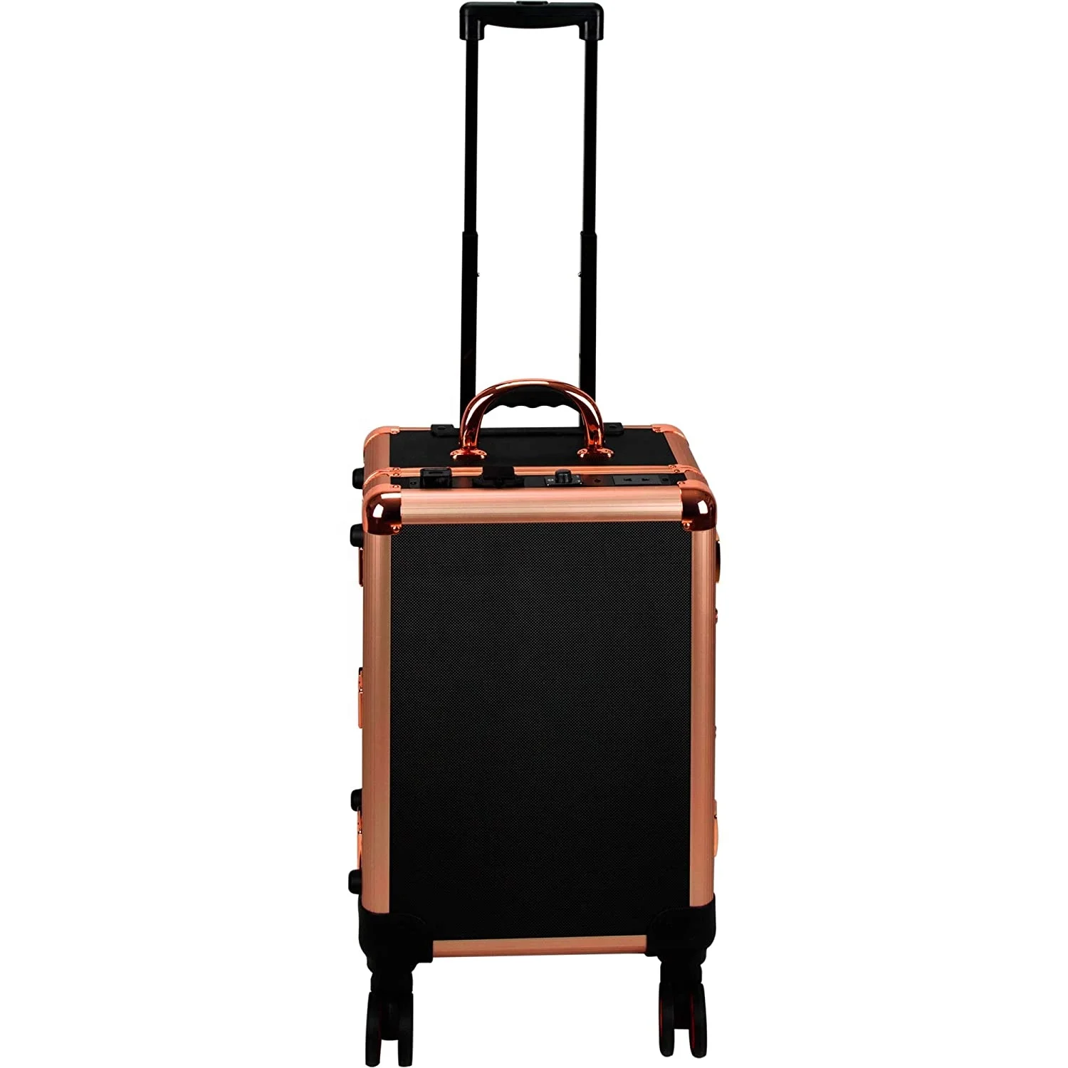 

Vanity Trolleys Makeup Trolley Aluminum Cosmetics Trolly With Chair Professional Cosmetic Wheels Rolling Organized Lockable