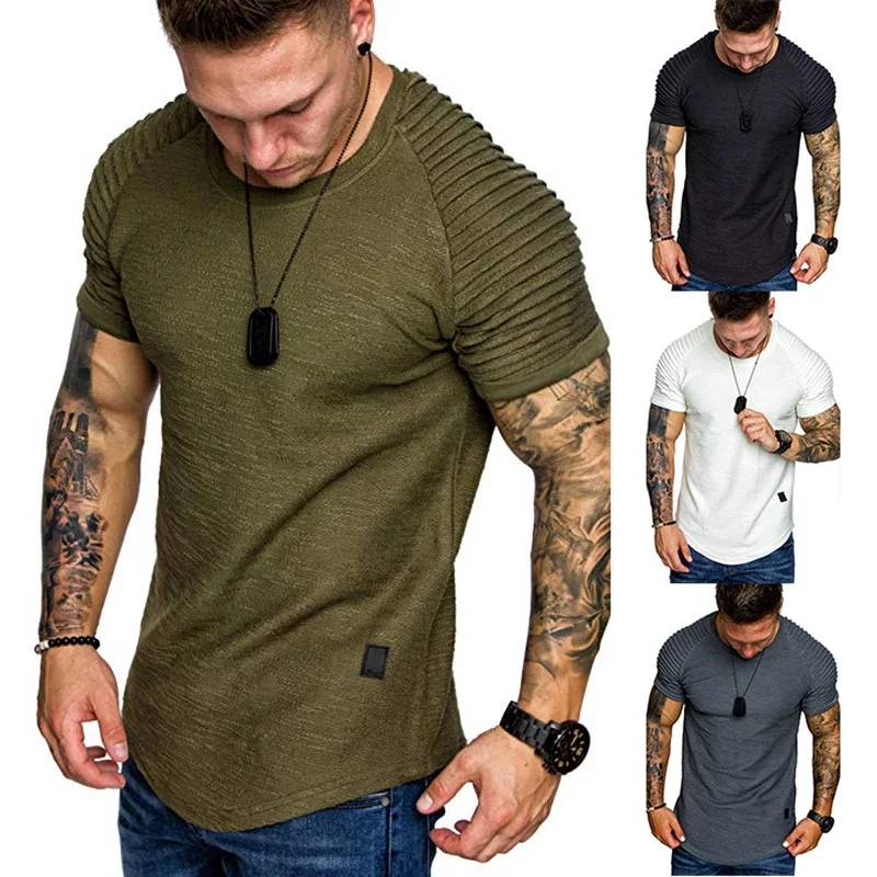 

Hight Quality Mens Custom Logo T Shirt Blank Plain Wholesale Cotton Polyester Short Sleeve T Shirt