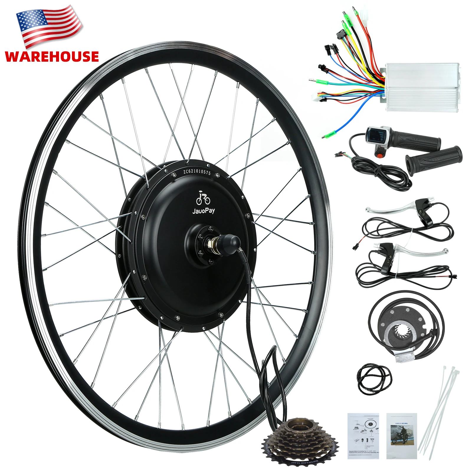 

USA Warehouse 48v 1000w hub motor kit electric bike kit dc motor diy electric bicycle kit for sale