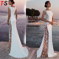 

Summer Dress Long Banquet Wedding Dress Lace Evening Dress