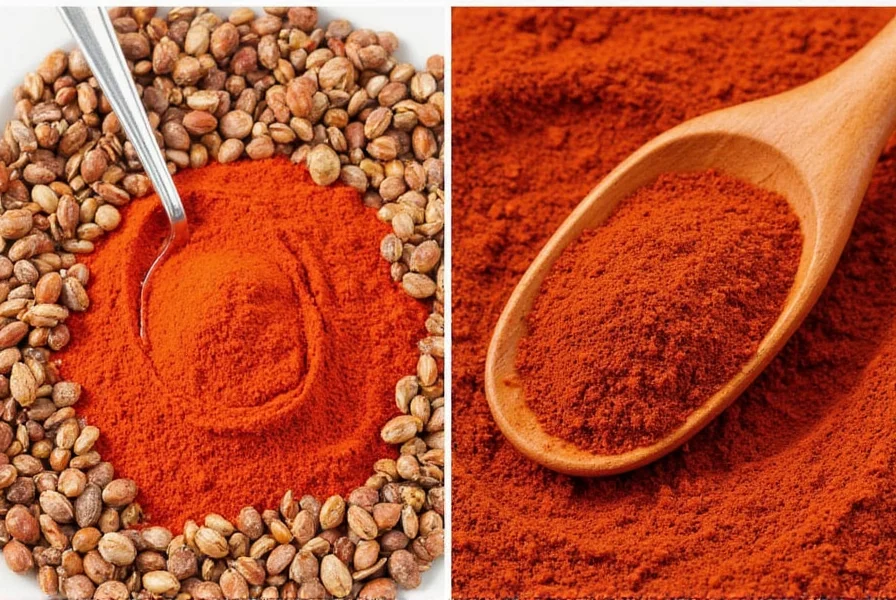 Different types of Spanish Paprika in small jars