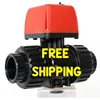 Shipping Free DN15-25 AC 220V DC 24V 2 Way Valve Directional Water Control Valves Motor Drive Electric Flow Control Ball Valve
