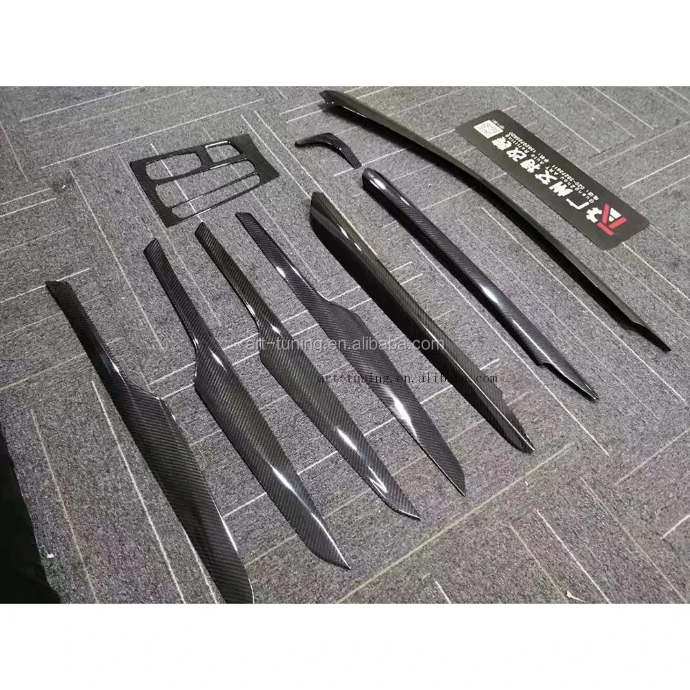 9pcs Carbon Fiber Car Interior Trims For Bmw X5 F15 Buy X5 F15 Carbon