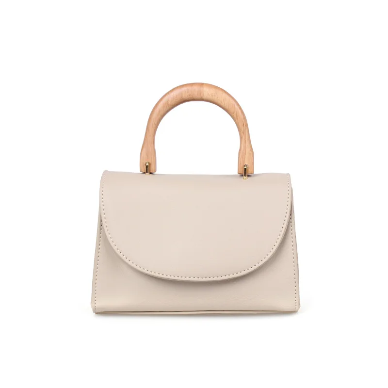 

2021 Popular mini wooden handle bag summer cross-body bag simple fashion sling bag
