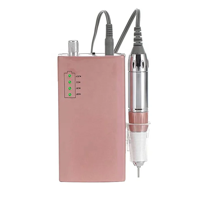 
Order 25pcs customize private logo Wireless 30000rpm Nail drill made in japan rechargeable electric kupa nail drill 