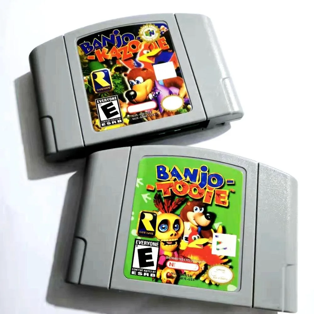 

In Stock USA Version English Language Retro Video Games Cards N64 Games Banjo Kazooie Banjo Tooie