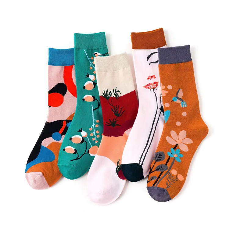 

Custom Youthful Cartoon pattern Ankle Fuzzy Cotton Women Socks Teen Girl Ankle Sport Ankle Socks For Women