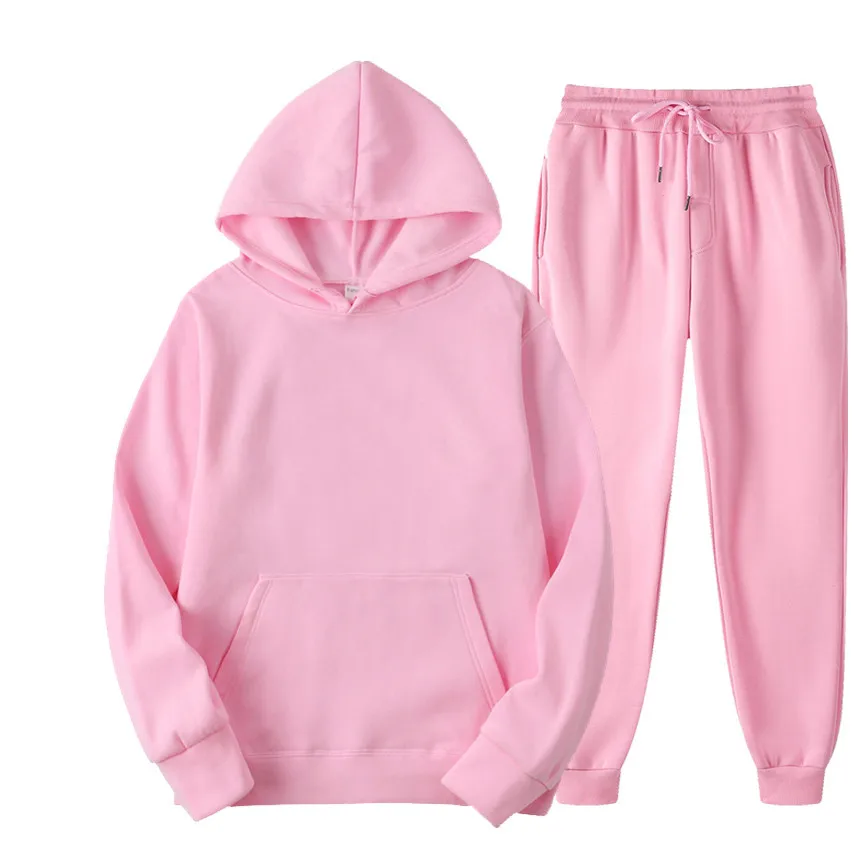 

Designer Famous Brands Sweat Suits Unisex Sets High Quality Man Cotton Polyester Unisex Milano Di Rouge Pink Mens Sweatsuit, Can be customized