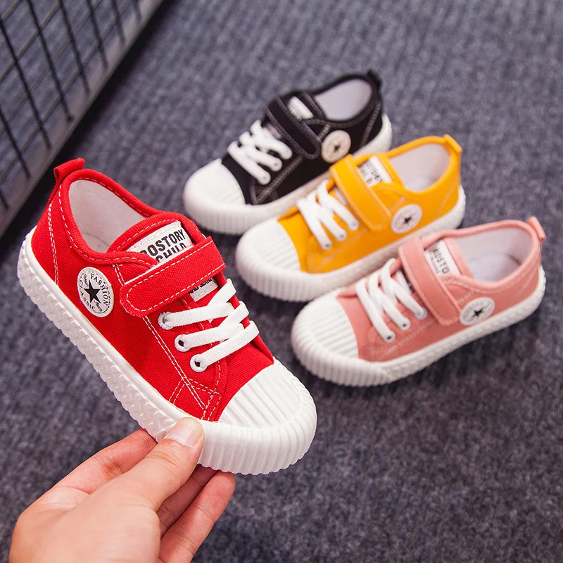 

2021 Kids High Quality Fashion Non-slip Breathable Canvas shoes MS164