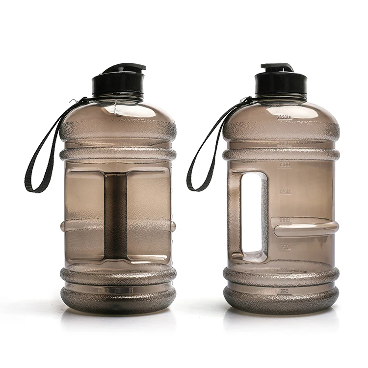 

hot 2.2L Half Gallon Sport Water Bottle Transparent Large Capacity PETG Plastic Water Bottle, Customized color