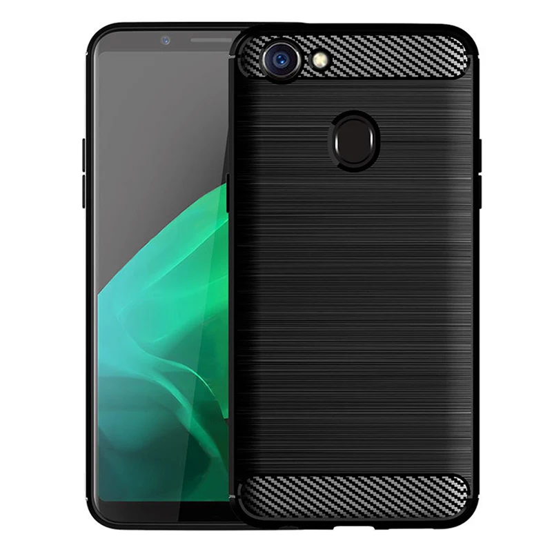 

Hot Sale Shockproof Soft Carbon Fiber Mobile Phone Case For OPPO A5s Back Cover