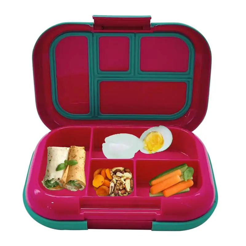 

Bento Box For Teens Kids Lunch Box Containers Versatile Leakproof 4-Compartment Bento-Style Lunch Box Portion-Controlled Meals