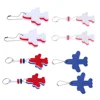 Airplane Shaped Floating Foam Keychain Buoyant Key Ring Fishing Boat Buoy Key holder