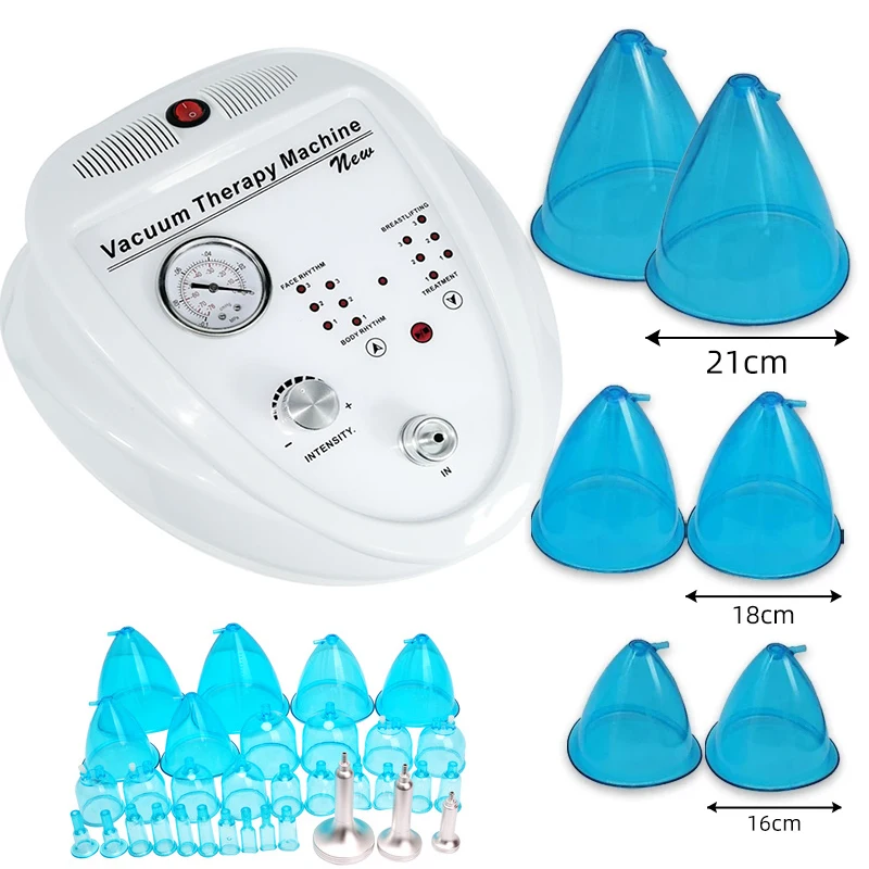 

newest 12 adjust models cellulite massage body slimming women breast tightening buttocks enlargement machine, Blue cups