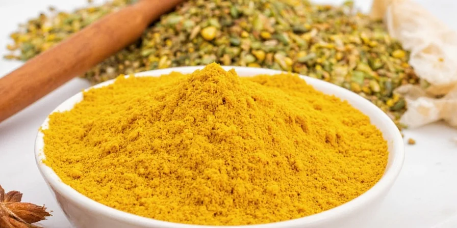 Golden turmeric popcorn in a bowl