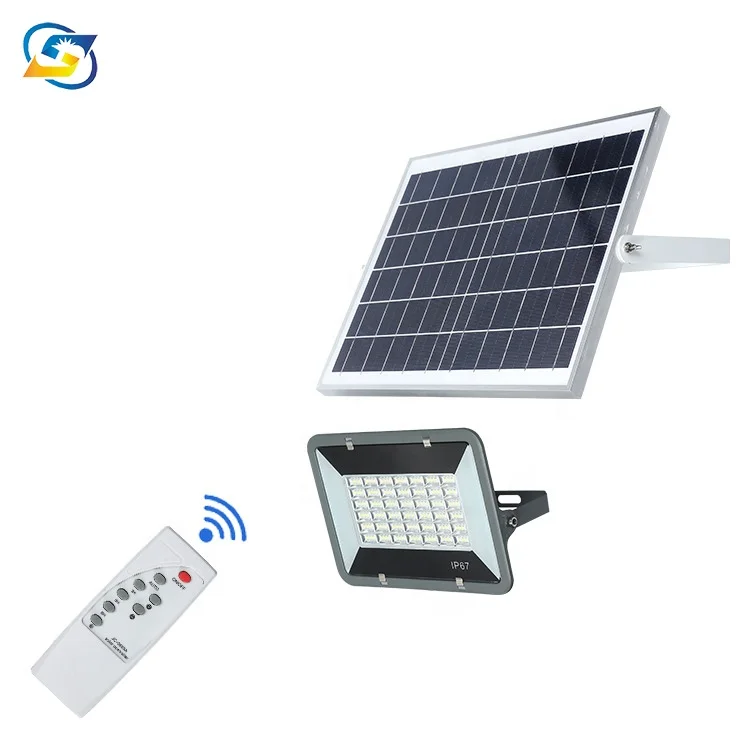 
2020 new design ip67 waterproof 60w 120w 200w solar powered flood light 