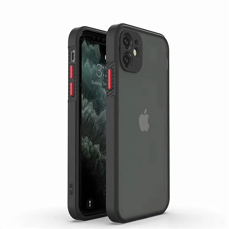 

2020 New Designer Contrast Color Shockproof Phone Case Camera Protection Cover For iPhone 12 11 Pro Max 8 7 Plus X Xr SE Cases