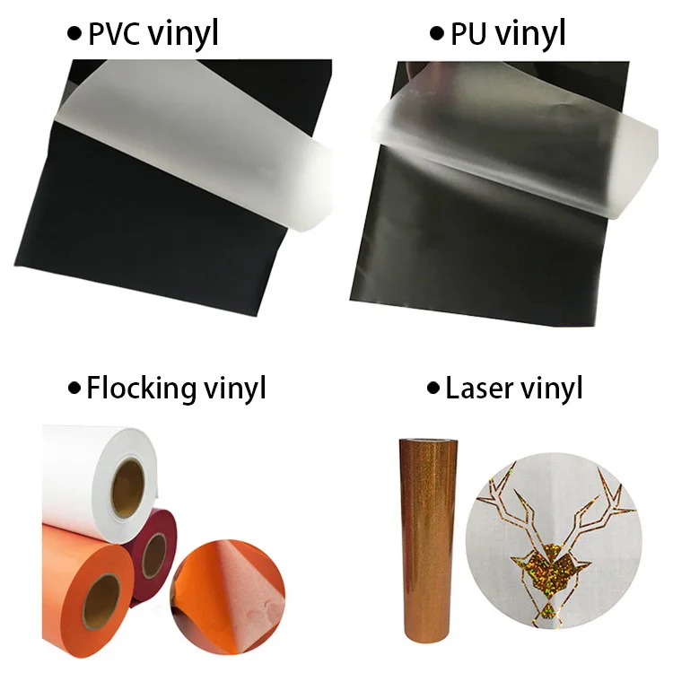 Customized size flex Glitter heat transfer vinyl film sheet roll A4 A3 for t-shirt fabric textile