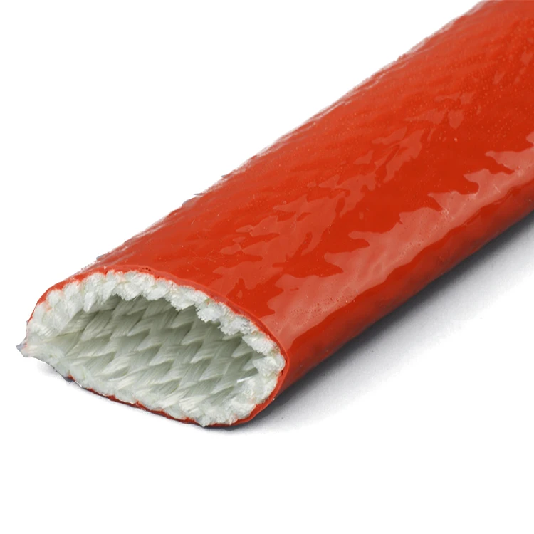 Heat Resistant Silicone Rubber Coated Glass Fibre Fire Sleeve Silicone