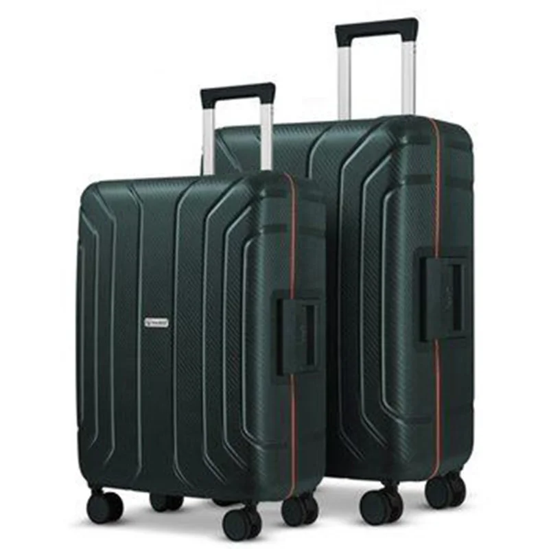 

Korea Market High Quality Travel Trolley Bag Hard Case 100% Polypropylene PP Suitcase metal frame luggage, Customized