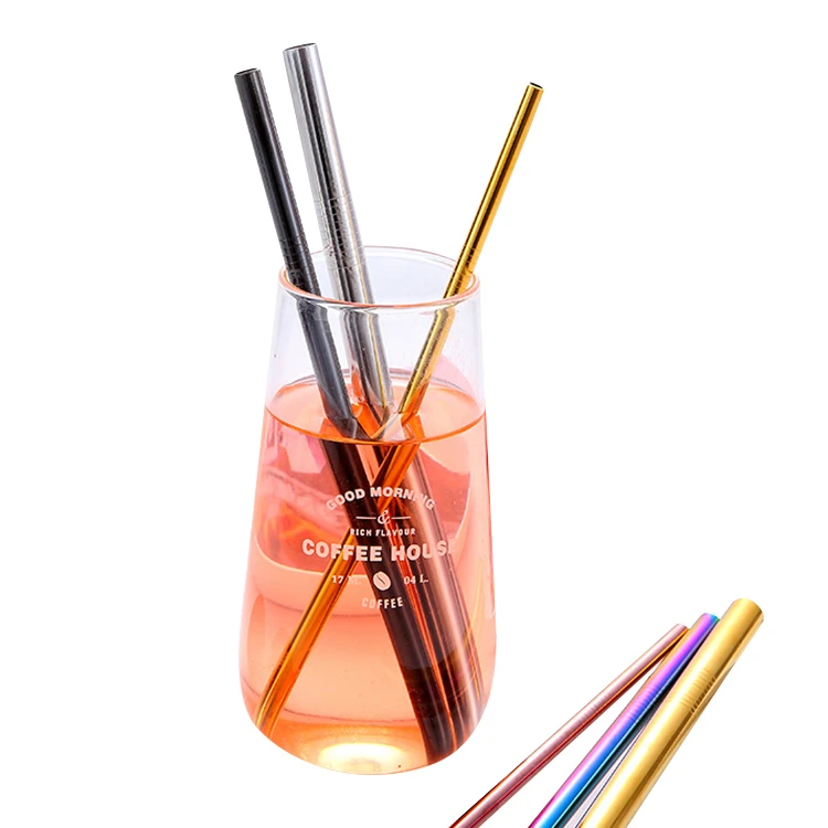 

Straws Stainless Set Portable Reusable Stainless Straw With Case, Pictures show