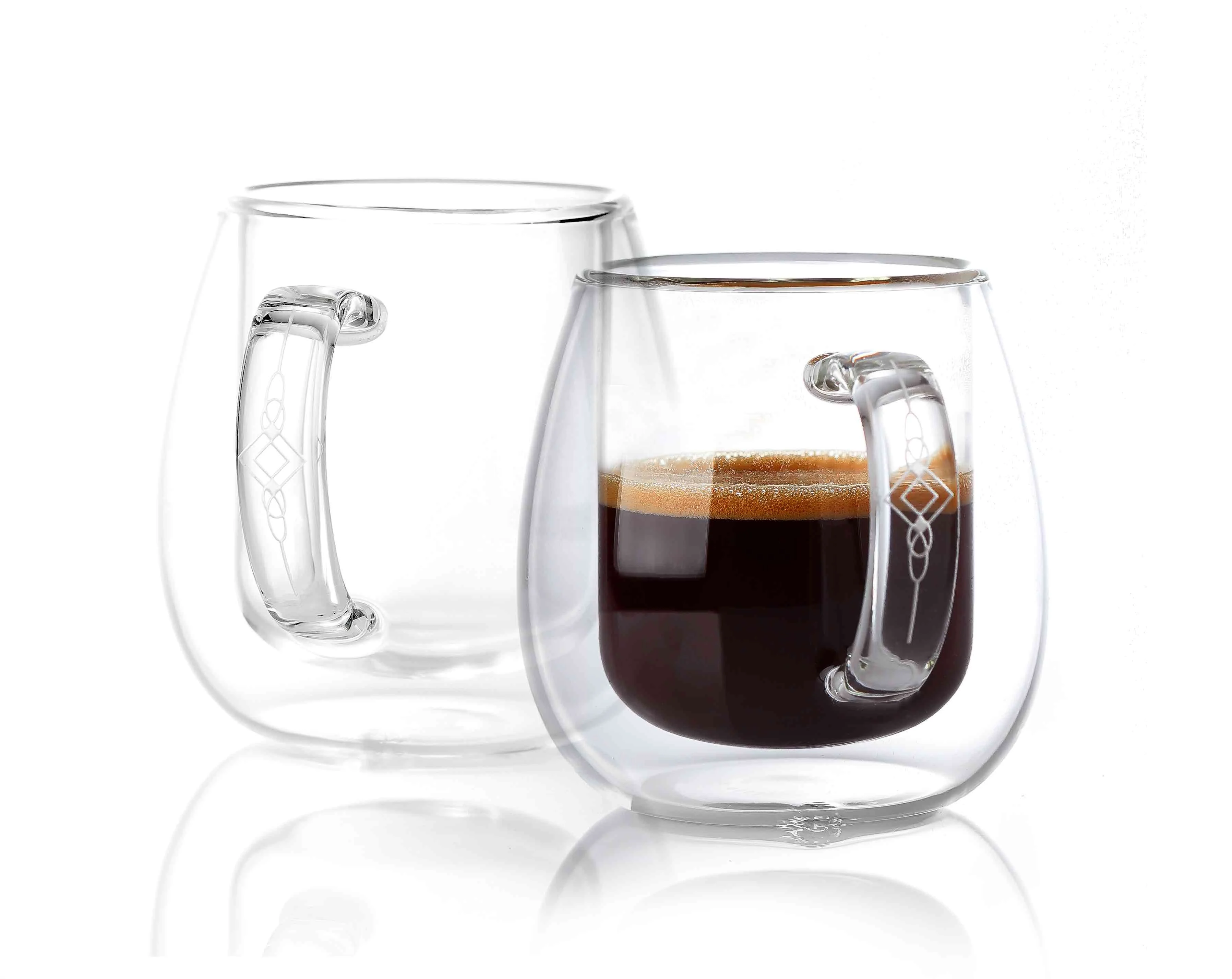 

Best selling double glass insulated espresso cup double wall glass cup, Clear