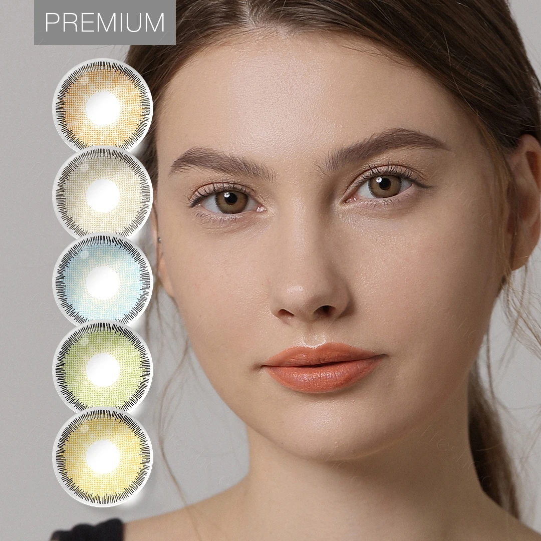 

Free shipping sample Freshgo PREMIUM gray brown colored contact lenses wholesale natural lentes de contactos