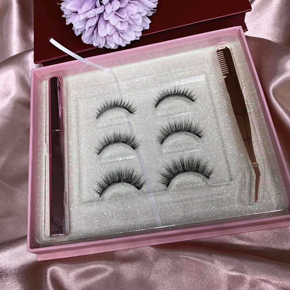 

Mink Magnetic Eyelashes Magnetic Eyelashes No Glue No Eyeliner Magnetic Lashes Set Custom