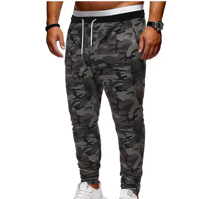 

Camouflage Man Casual Sportpant Long Sleeve Slim Running Yoga Trousers