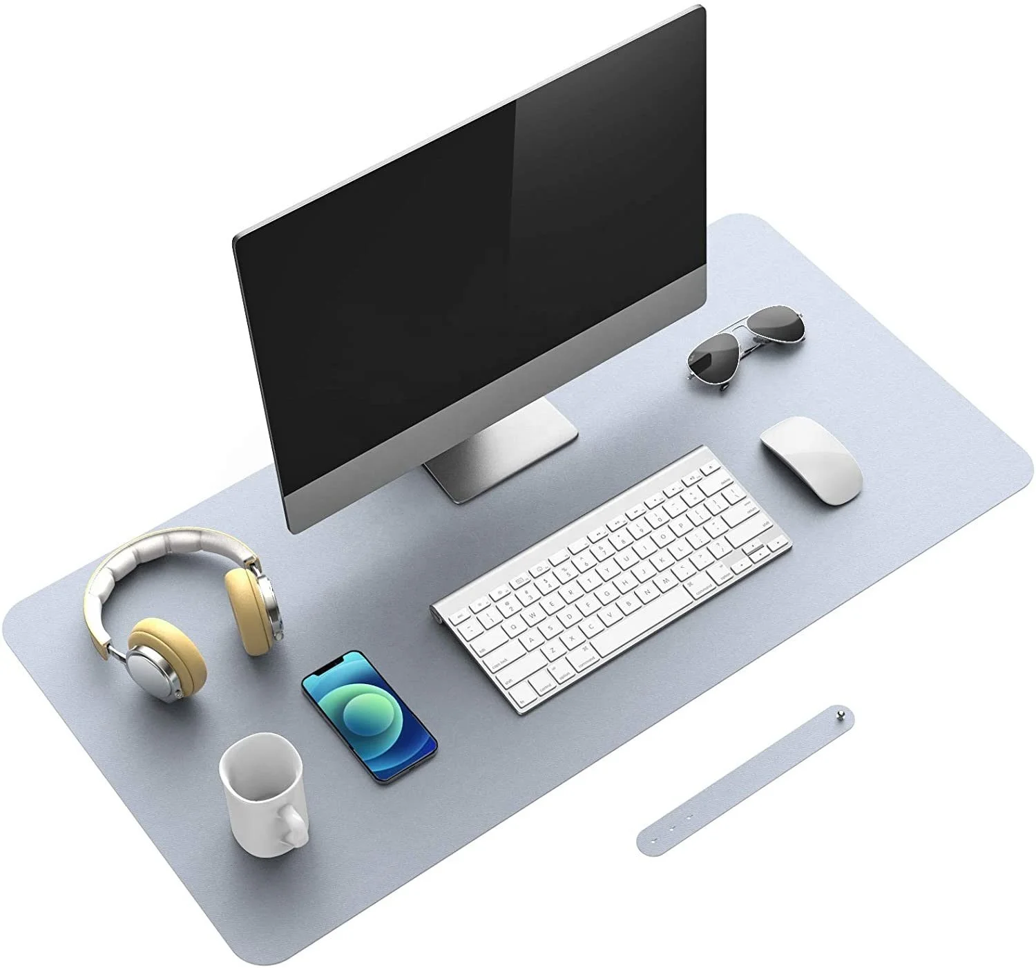 

Factory Custom Size Print Non Slip PVC PU Leather Desk Pad Gaming Protector Office Table Mat Mouse Pad, Multi-colors