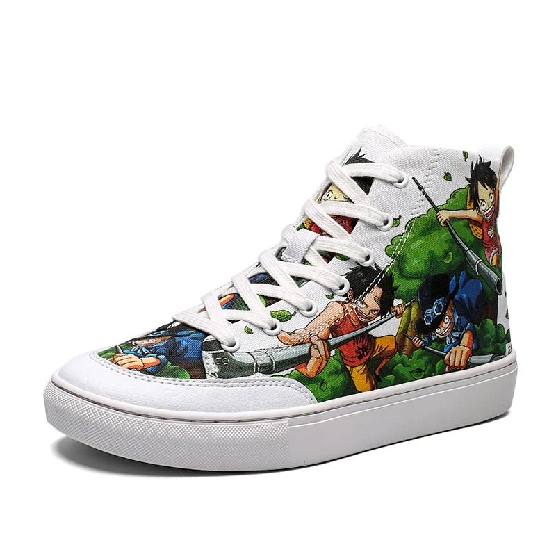 

Canvas Shoes 2020 new autumn High Top Flats men Vulcanized Shoes Factory Outlet Female Casual Shoes, One piece