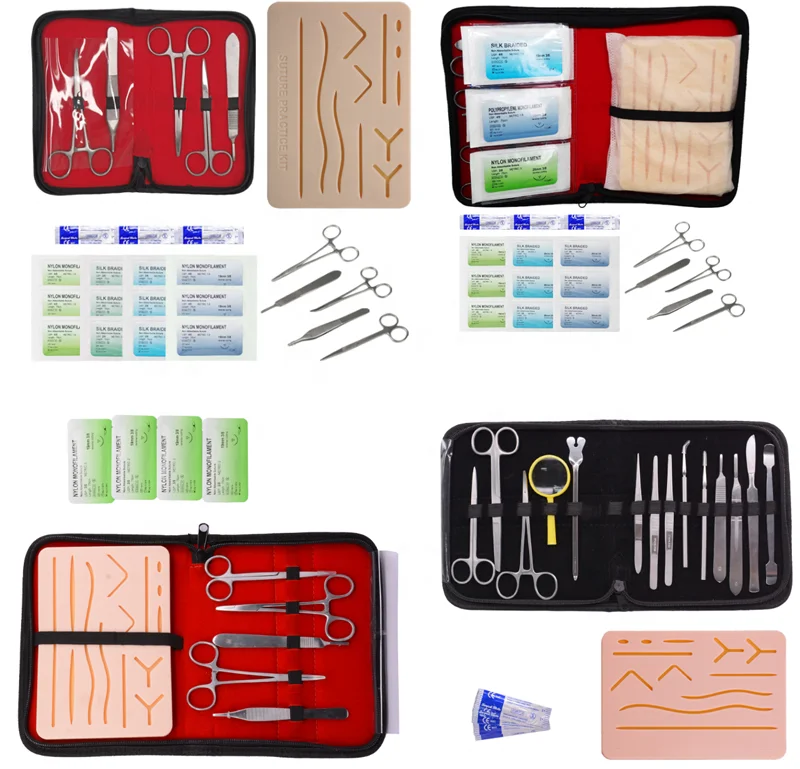 
Skin Suture Practice kit with Suture Pad 3-Layer Suture Pad With Wounds 