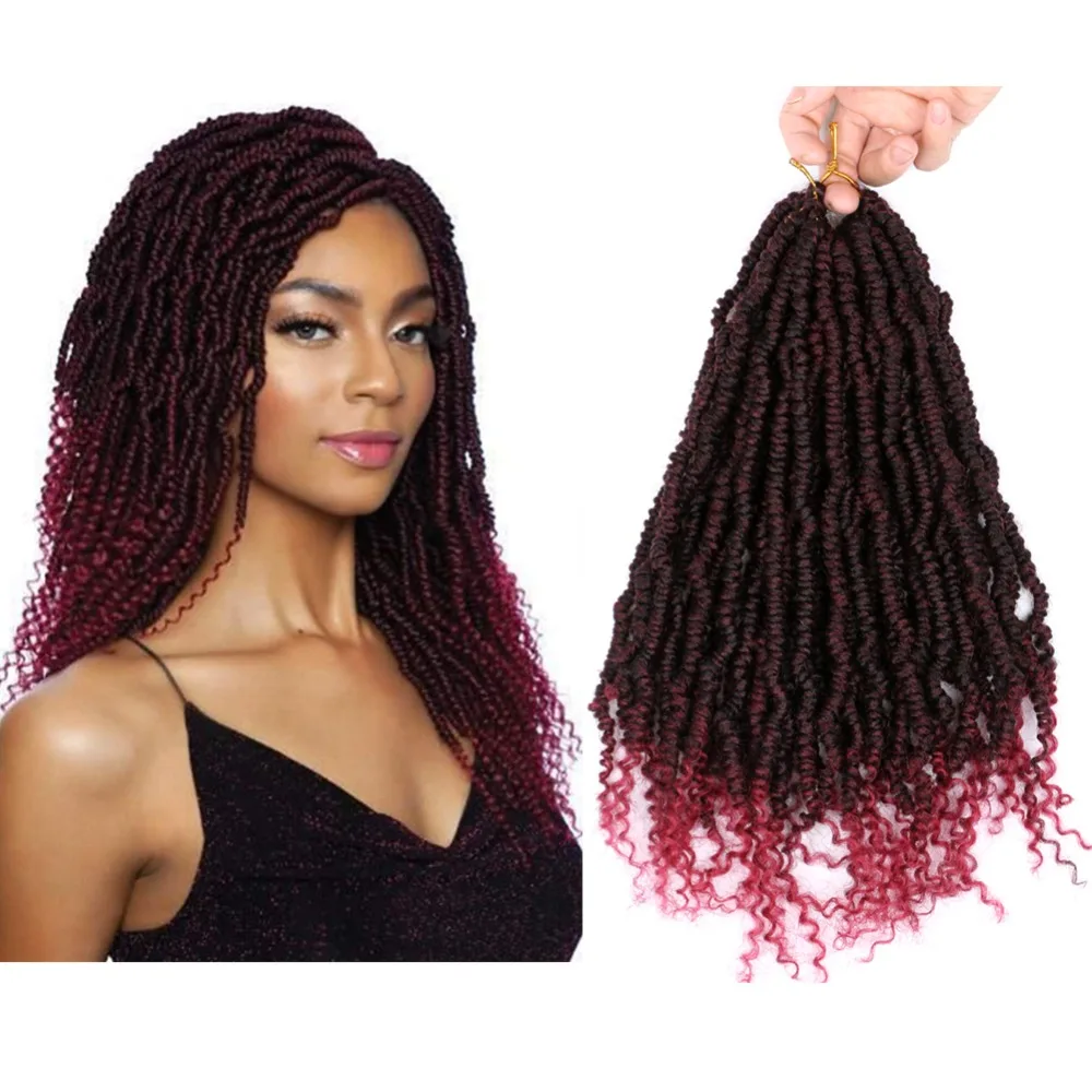 

Spring Twist Crochet Braiding Hair Low Temperature Crochet Hair Synthetic Bomb Twist Hair