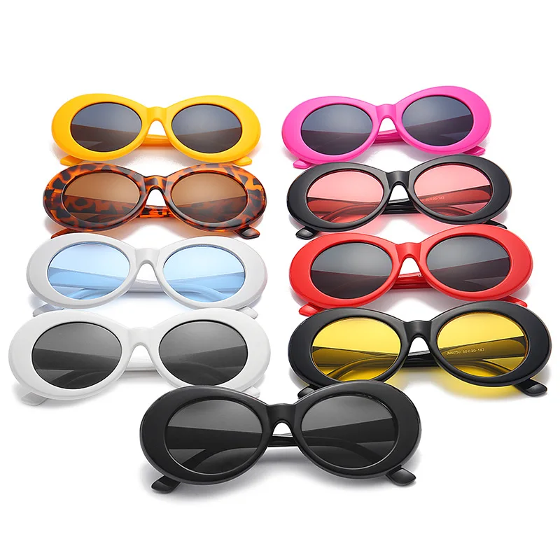 

Manufacturer Korean Style Frame Cheap Wholesale Oval Shades Sunglasses Women, 9 colors