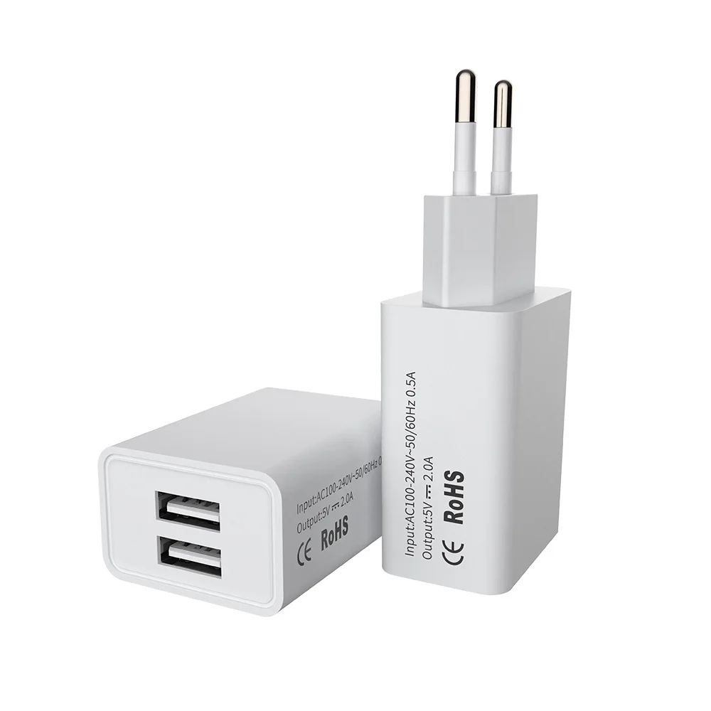 

European round plug charger phone accessories 5v 2a usb fast home charger for smart phone
