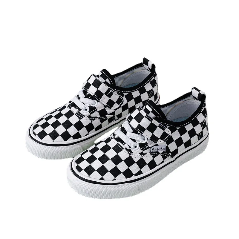 

Wholesale Fashion Kids Low-Cut Skateboard Sports Casual Canvas Shoes Unisex Classic Slip-On Skate Shoes Boys Girls Kids Shoes
