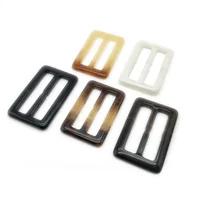 

custom 50mm rectangle shape tri glide resin polyester garment buckle