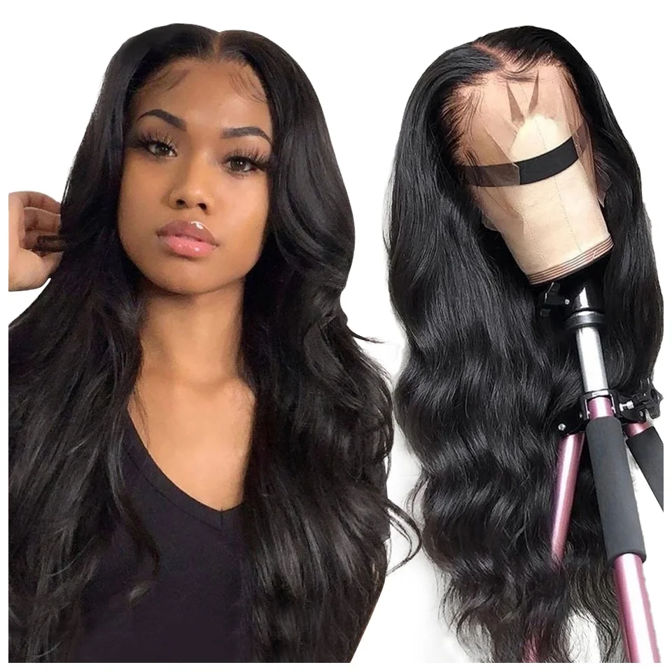 

Vendor Wigs Glueless Brazilian Virgin Hair Body Wave 13x4 Lace Front Wig 100% Human Hair Frontal Wigs